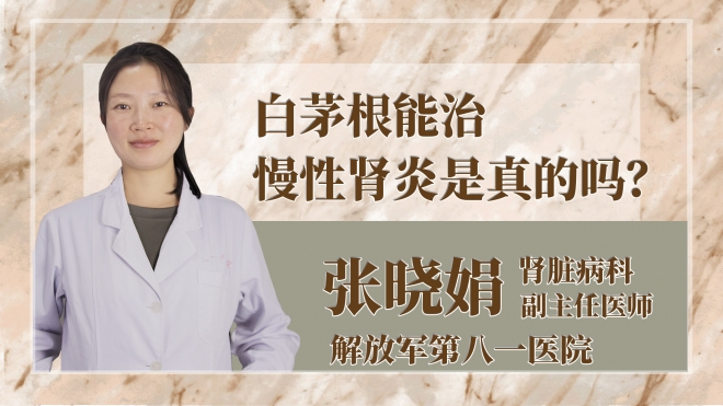 白茅根能治慢性腎炎是真的嗎？